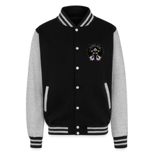 Load image into Gallery viewer, Wu-Woodland varsity jacket - black/heather grey