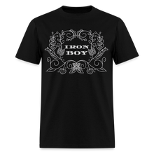Load image into Gallery viewer, Floral Iron Boy singers T-shirt - black