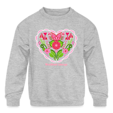 Load image into Gallery viewer, You Are Loved Kids' Crewneck Sweatshirt - heather gray