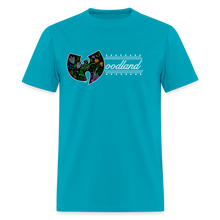Load image into Gallery viewer, Wu-Woodland unisex T-shirt - turquoise