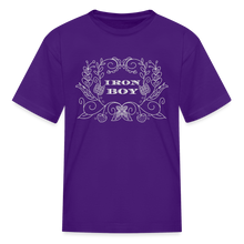 Load image into Gallery viewer, Floral Iron Boy Kids' T-Shirt - purple