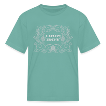 Load image into Gallery viewer, Floral Iron Boy Kids' T-Shirt - aquatic
