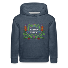 Load image into Gallery viewer, IB beaded Kids‘ Premium Hoodie - heather denim