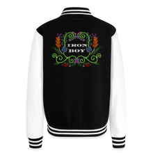 Load image into Gallery viewer, IB Beaded Heavyweight Letterman Jacket - black/white