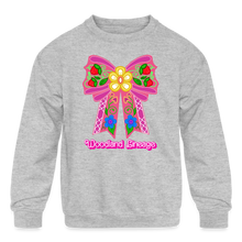 Load image into Gallery viewer, Woodland Barbie Kids' Crewneck Sweatshirt - heather gray