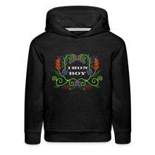 Load image into Gallery viewer, IB beaded Kids‘ Premium Hoodie - charcoal grey
