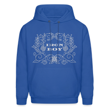 Load image into Gallery viewer, Floral Iron Boy Hoodie - royal blue
