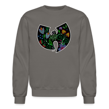 Load image into Gallery viewer, Wu-Floral Crewneck Sweatshirt - asphalt gray

