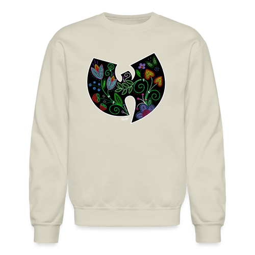 Wu-Floral Crewneck Sweatshirt - Sand