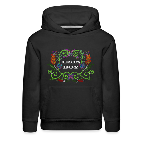 IB beaded Kids‘ Premium Hoodie - black