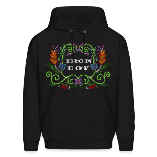 IB beaded Hoodie - black