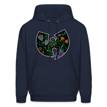 Load image into Gallery viewer, Wu-Floral Hoodie - navy
