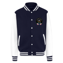 Load image into Gallery viewer, Wu-Woodland varsity jacket - navy/white
