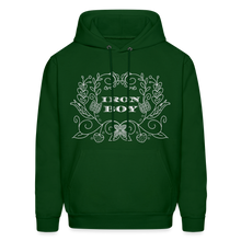 Load image into Gallery viewer, Floral Iron Boy Hoodie - forest green
