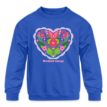 Load image into Gallery viewer, You Are Loved Kids' Crewneck Sweatshirt - royal blue
