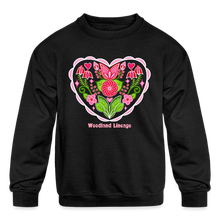 Load image into Gallery viewer, You Are Loved Kids' Crewneck Sweatshirt - black

