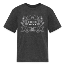 Load image into Gallery viewer, Floral Iron Boy Kids&#39; T-Shirt - heather black
