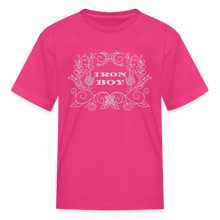 Load image into Gallery viewer, Floral Iron Boy Kids&#39; T-Shirt - fuchsia
