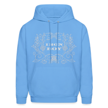 Load image into Gallery viewer, Floral Iron Boy Hoodie - carolina blue
