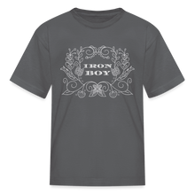 Load image into Gallery viewer, Floral Iron Boy Kids&#39; T-Shirt - charcoal
