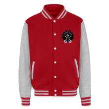 Load image into Gallery viewer, Wu-Woodland varsity jacket - red/heather grey
