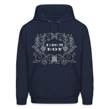 Load image into Gallery viewer, Floral Iron Boy Hoodie - navy
