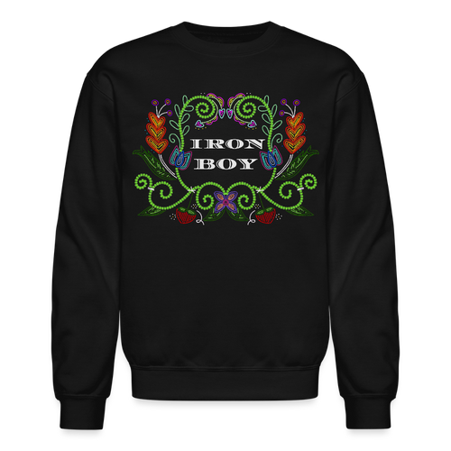 IB beaded Crewneck Sweatshirt - black