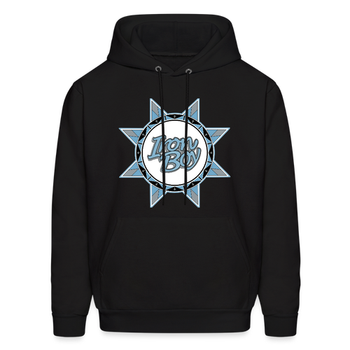 Carolina Blues Iron Boy Hoodie - black