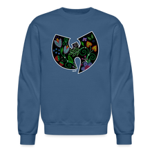 Load image into Gallery viewer, Wu-Floral Crewneck Sweatshirt - indigo blue
