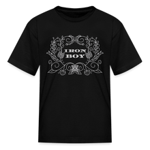 Load image into Gallery viewer, Floral Iron Boy Kids&#39; T-Shirt - black
