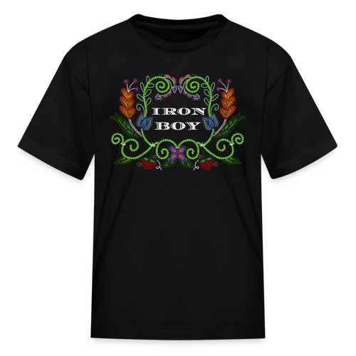 IB beaded Kids' T-Shirt - black