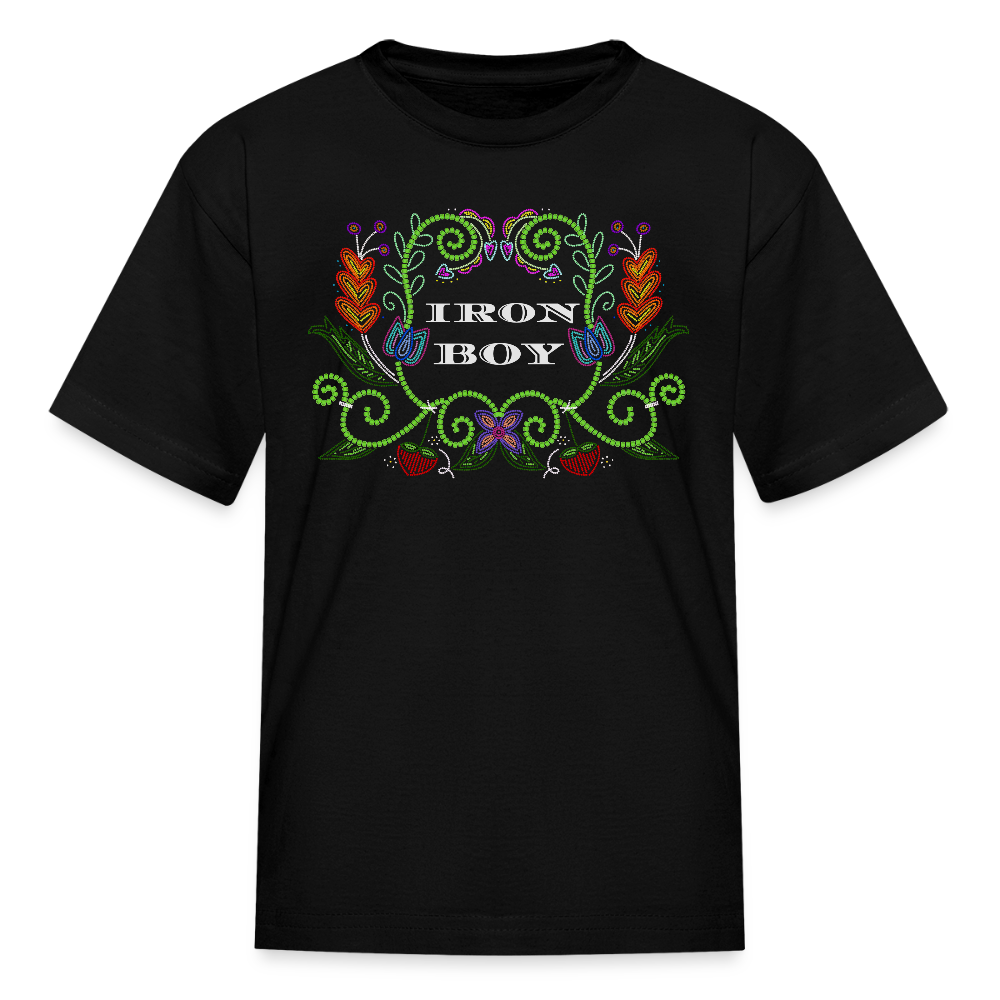 IB beaded Kids' T-Shirt - black