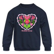 Load image into Gallery viewer, You Are Loved Kids' Crewneck Sweatshirt - navy
